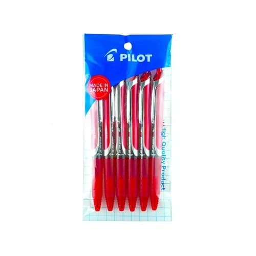 ปากกาหมึกน้ำ Pilot Hi-tecpoint V5 สีแดง