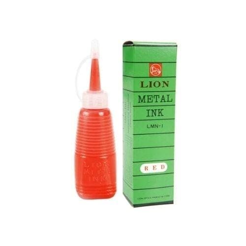 หมึกเติมเครื่องตีเบอร์ ไลอ้อน 28 ซีซี สีแดง