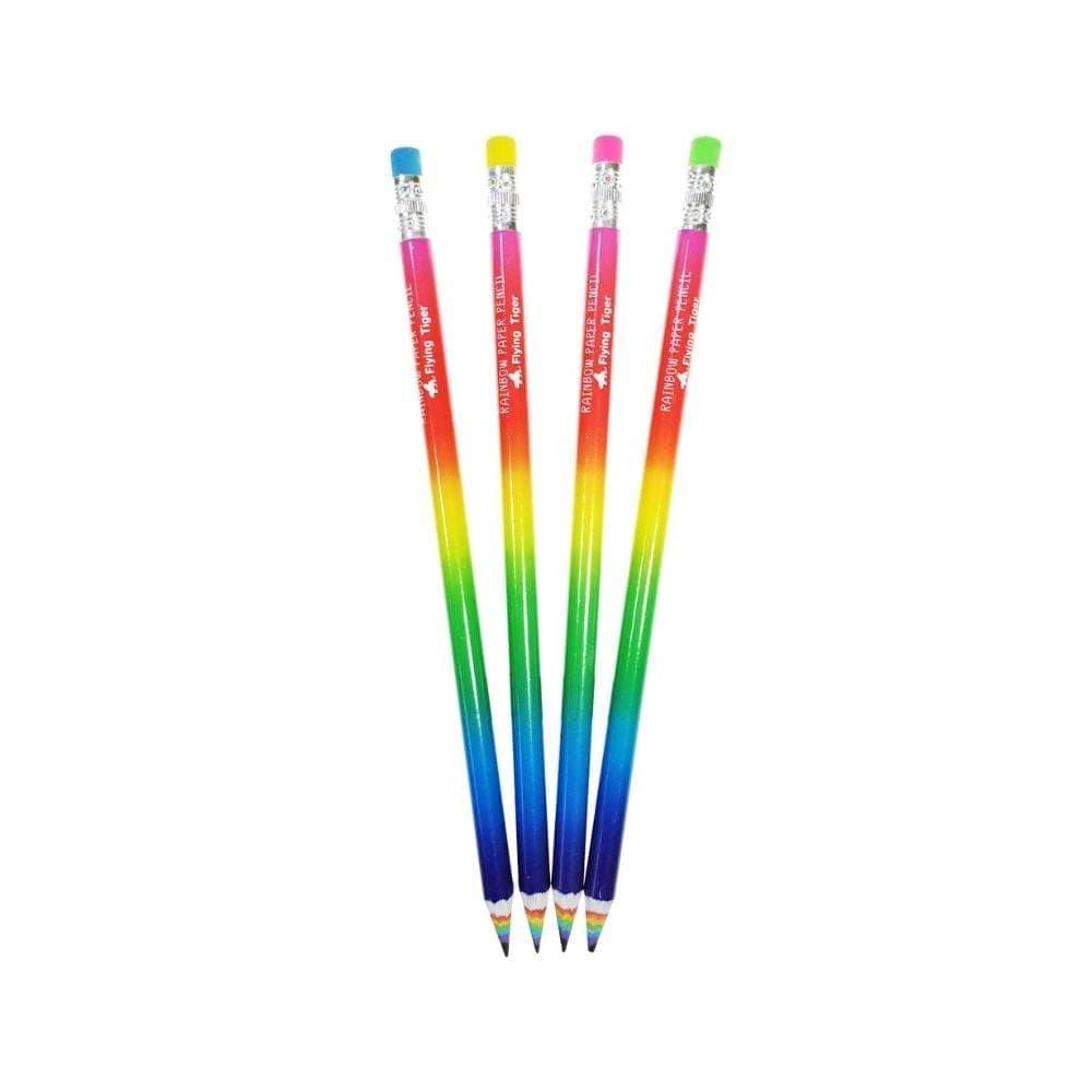 ดินสอ ฟลายอิง ไทเกอร์ No.064 HB สีรุ้ง