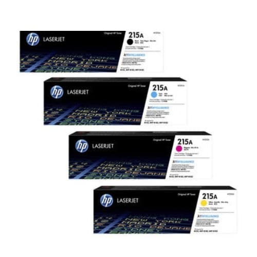 หมึกโทนเนอร์เลเซอร์ HP 215A (W2310A BK) / HP 215A (W2311A C) / HP 215A (W2313A M) / HP 215A (W2312A Y)