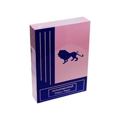 กระดาษถ่ายเอกสารสี สิงห์ No.P2 สีชมพูเข้ม