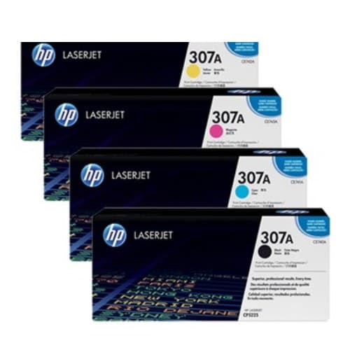 หมึกโทนเนอร์เลเซอร์ HP 307A (CE740A BK) / HP 307A (CE741A C) / HP 307A (CE743A M) / HP 307A (CE742A Y)