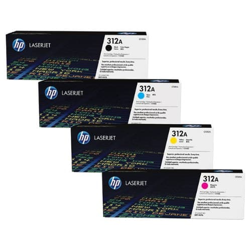 หมึกโทนเนอร์เลเซอร์ HP 312A (CF380A BK) / HP 312A (CF381A C) / HP 312A (CF383A M) / HP 312A (CF382A Y)
