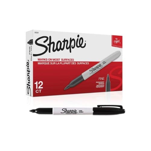 ปากกาเคมี Sharpie No.S0810930 หัว F สีดำ