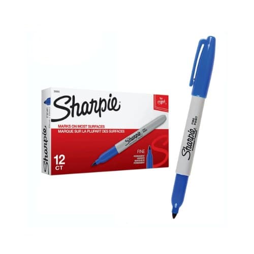 ปากกาเคมี Sharpie No.S0810950 หัว F สีน้ำเงิน