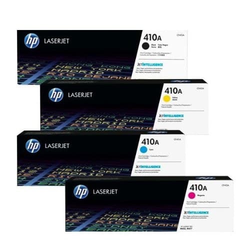หมึกโทนเนอร์เลเซอร์ HP 410A (CF410A BK) / HP 410A (CF411A C) / HP 410A  (CF413A M) / HP 410A (CF412A Y)