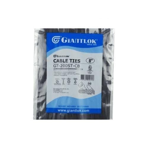 ไนล่อนรัดสายไฟ Giantlok No.GT-200ST-CB 8 นิ้ว สีดำ