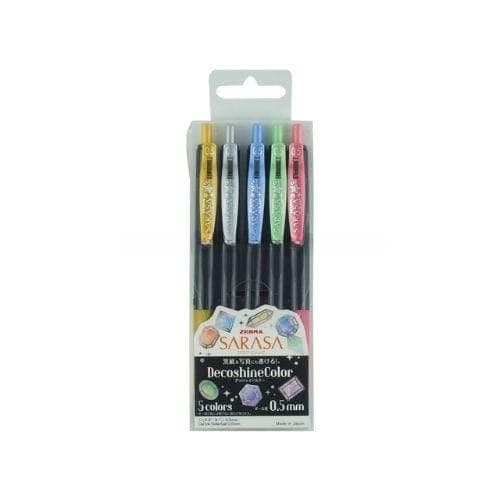 ปากกาเจล Zebra sarasa Clip ชุด 5 สี