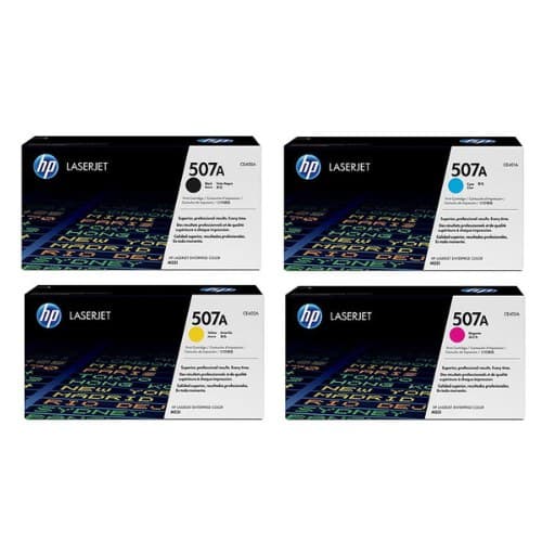 หมึกโทนเนอร์เลเซอร์ HP 507A (CE400A BK) / HP 507A (CE401A C) / HP 507A (CE403A M) / HP 507A (CE402A Y)