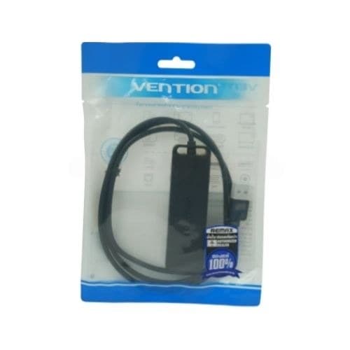 พอร์ต Hub Vention 4in1 USB 3.0 สีดำ ยาว 1 ม.