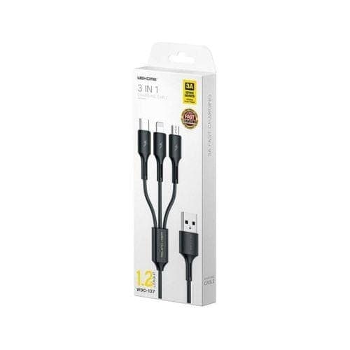 สายชาร์จ Remax No.WDC-137 สีดำ (3 in 1)