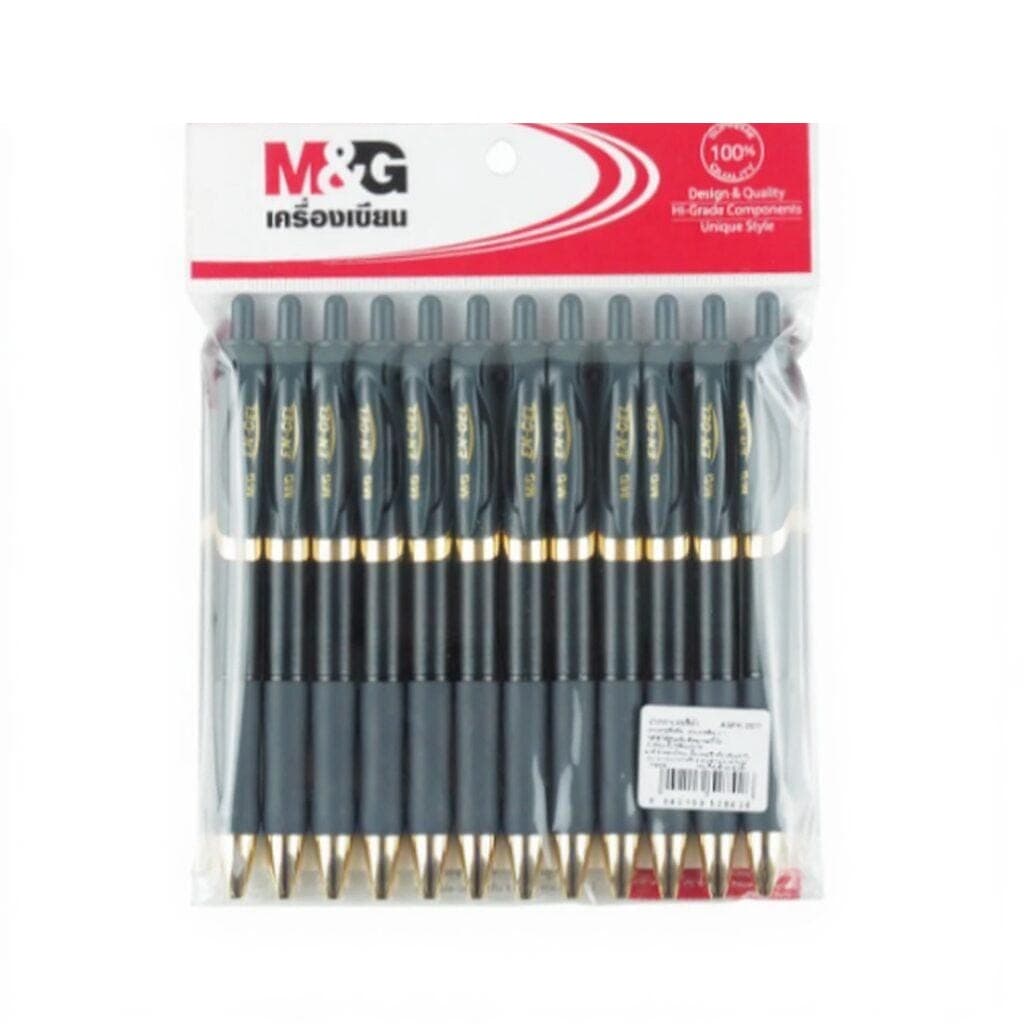 ปากกาเจล M&G AGPK3577B สีดำ 0.7 มม.