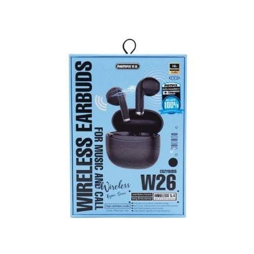 หูฟังบลูทูธ Remax TWS W26 สีดำ