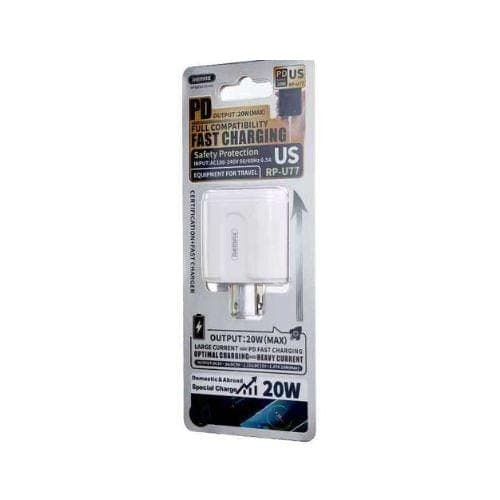 ที่ชาร์จ USB 20W PD Fast Remax No.RP-U77 (สีขาว)