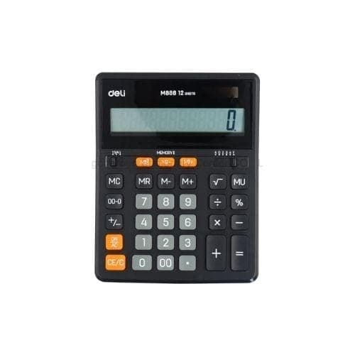 เครื่องคิดเลข Deli DL-M888 12 หลัก สีดำ