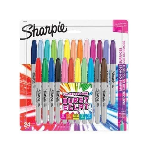 ปากกาเคมี Sharpie Color Burst Fine 24 สี