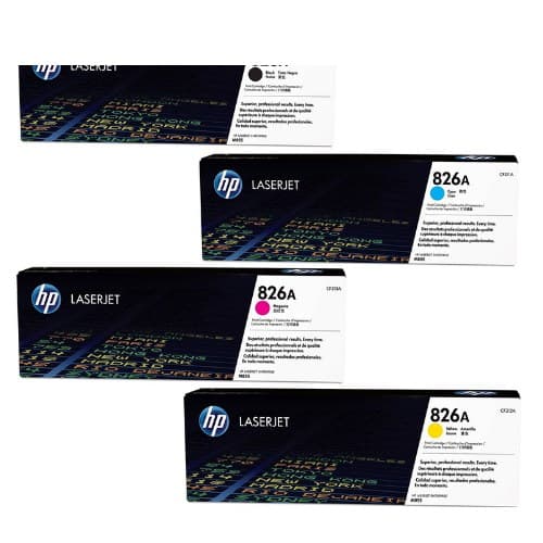 หมึกโทนเนอร์เลเซอร์ HP 826A (CF310A BK) / HP 826A (CF311A C) / HP 826A (CF313A M) / HP 826A (CF312A Y)