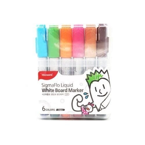 ปากกาไวท์บอร์ด SigmaFlo Liquid 220 6 สีอ่อน (ชุด B)