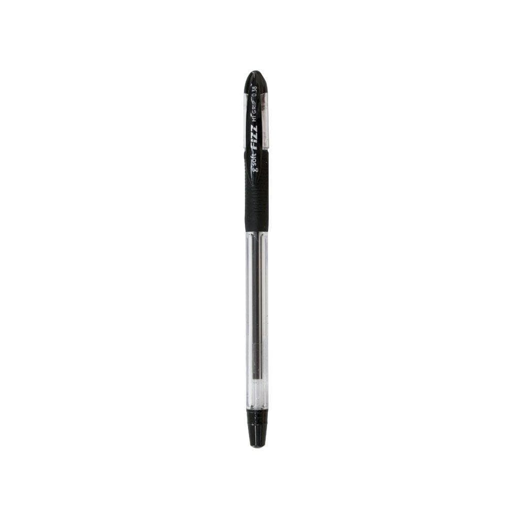 ปากกาเจล GSOFT FIZZ HI GRIP 0.38 มม. สีดำ