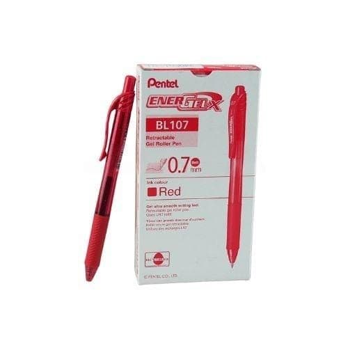 ปากกาเจล Pentel BL-107 สีแดง ขนาด 0.7 มม.