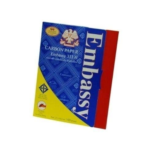 กระดาษคาร์บอน Embassy No.333 ตัดครึ่ง สีน้ำเงิน