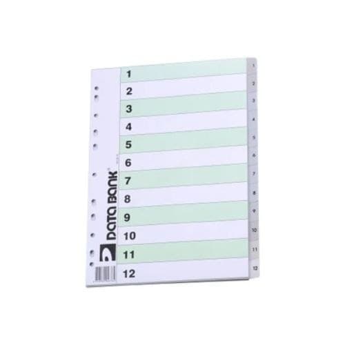 อินเด็กซ์ Databank No.ID-12 เลข 1-12 พลาสติก