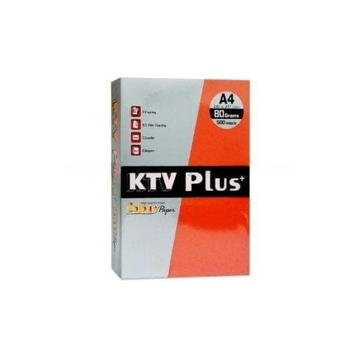 กระดาษถ่ายเอกสารสี KTV Plus 80G A4 สีแดง