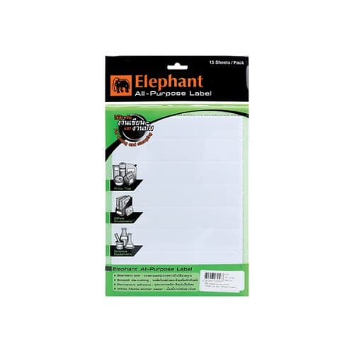 ป้ายสติกเกอร์ Elephant No.A-10