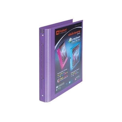 แฟ้ม 3 ห่วง ตราช้าง No.444 สีม่วง