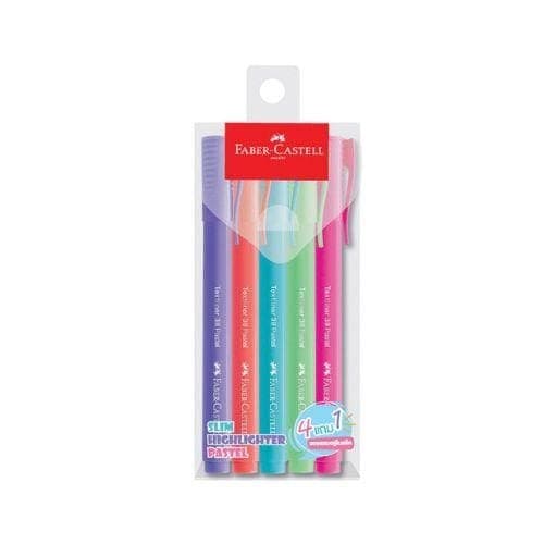 ปากกาเน้นข้อความ Faber Castell Textliner 38 Pastel Slim คละสี