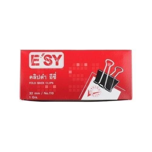 คลิปหนีบดำ E'sy No.110