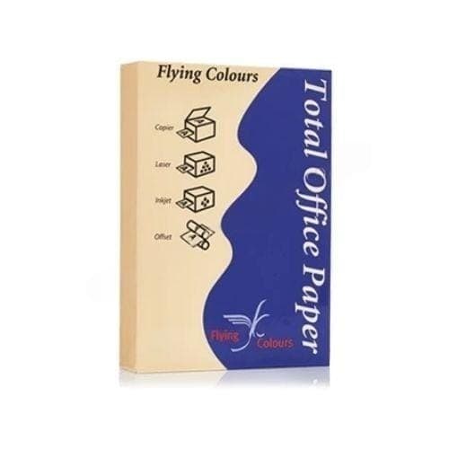 กระดาษถ่ายเอกสารสี Flying No.12 สีไข่ไก่ 80G