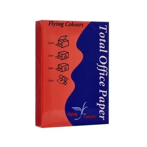 กระดาษถ่ายเอกสารสี Flying No.30 สีแดง