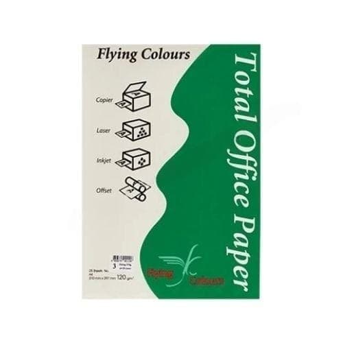 กระดาษถ่ายเอกสารสี Flying No.3 สีงาช้าง 120G