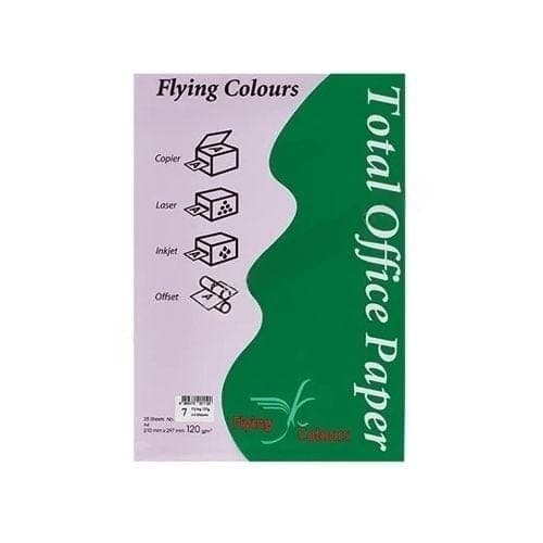 กระดาษถ่ายเอกสารสี Flying No.7 สีม่วงอ่อน 120G