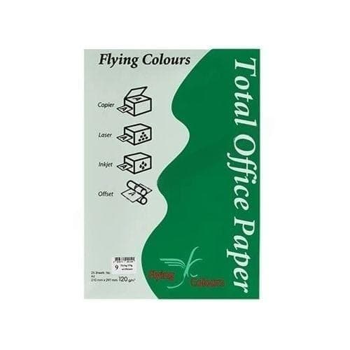 กระดาษถ่ายเอกสารสี Flying No.9 สีเขียวอ่อน 120G