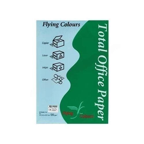 กระดาษถ่ายเอกสารสี Flying No.14 สีฟ้าเข้ม 120G