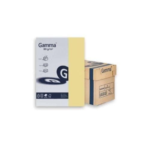 กระดาษถ่ายเอกสารสี GAMMA No.301 สีเหลืองอ่อน
