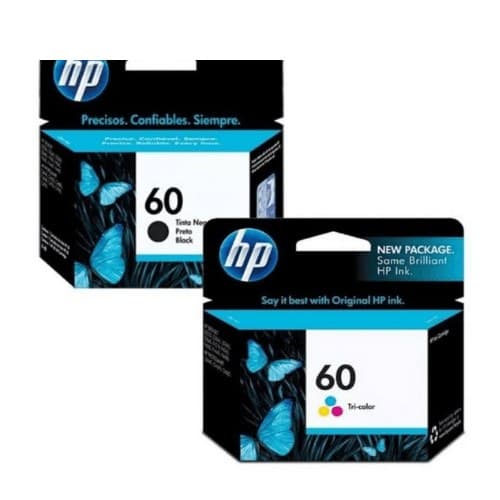 หมึกอิงค์เจ็ท HP 60 BK (CC640WA) / HP 60 CO (CC643WA)
