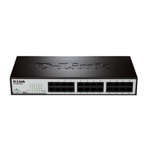 D-LINK รุ่น DES-1024D 24-port 10/100Mbps Unmanaged Switch (Metal, Rackmount)