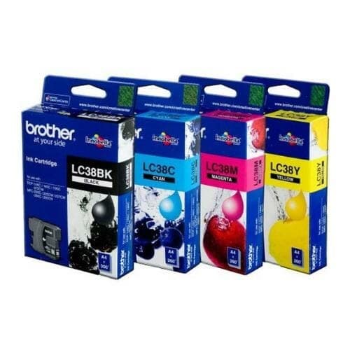 BROTHER LC-38 BK LC-38 C LC-38 M LC-38 Y