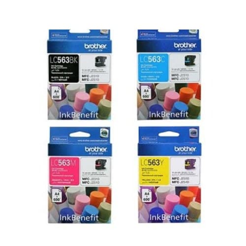 BROTHER LC-563 BK LC-563 C LC-563 M LC-563 Y