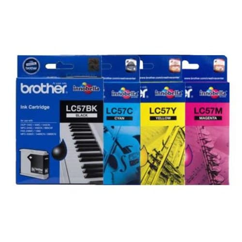BROTHER LC-57 BK LC-57 C LC-57 M LC-57 Y