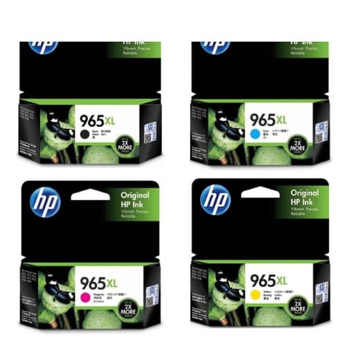 หมึกอิงค์เจ็ท HP 965XL BK (3JA84AA) / HP 965XL C (3JA81AA) / HP 965XL M (3JA82AA) / HP 965XL Y (3JA83AA)