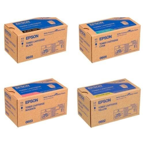 หมึกโทนเนอร์เลเซอร์ EPSON SO50605 BK / SO50604 C / SO50603 M / SO50602 Y