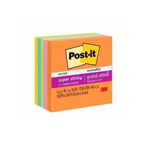 กระดาษโน้ต 3m Super Sticky No.654-5SSAU
