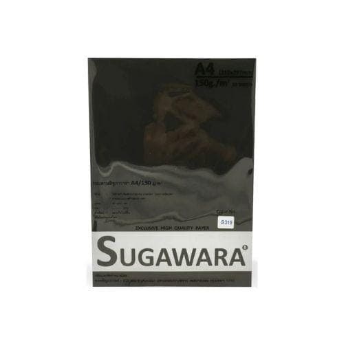 กระดาษสี Sugawara No.S319 สีดำ