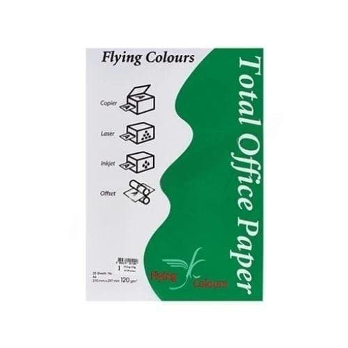 กระดาษถ่ายเอกสารสี Flying No.1 สีขาว 120G