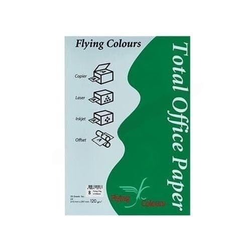 กระดาษถ่ายเอกสารสี Flying No.8 สีฟ้าอ่อน 120G