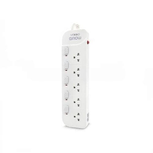 รางปลั๊กไฟ VEXXO F5STB-VG01-5502 สีขาว